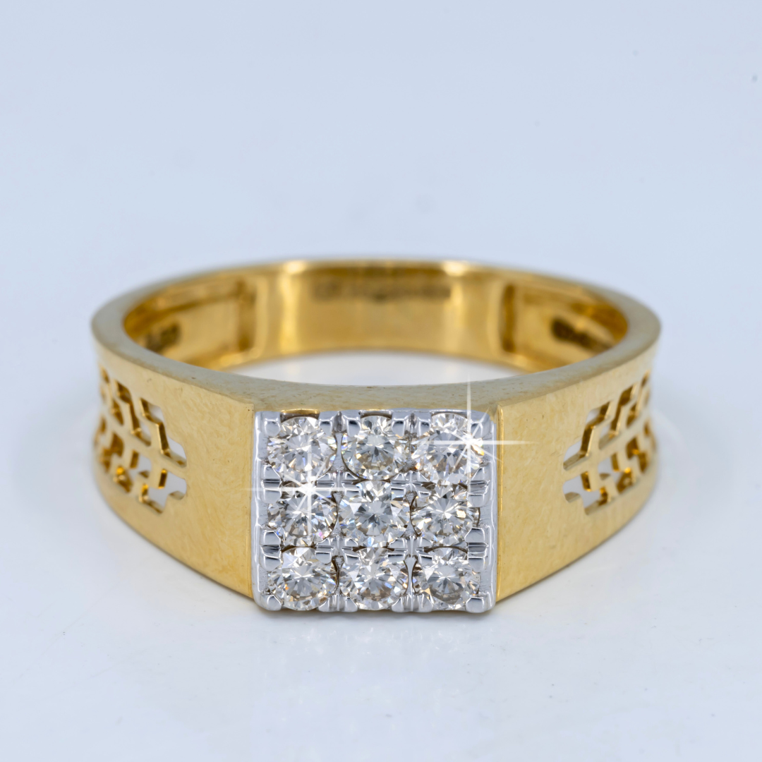 Secondary Gold bracelet with pink leaf alternate view