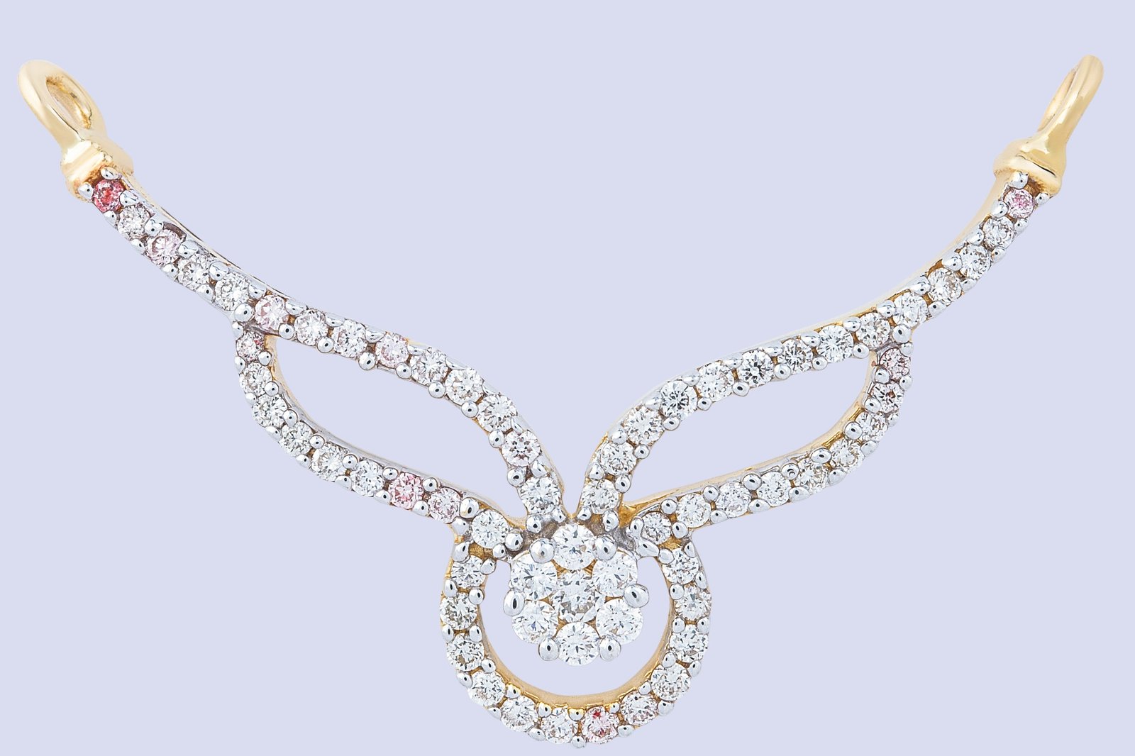 Primary Gold bracelet with pink leaf