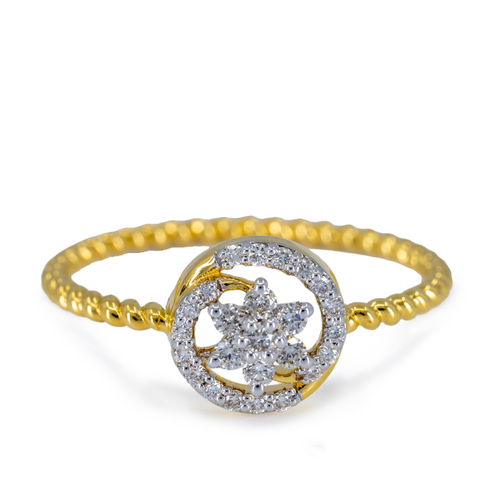 Primary Gold bracelet with pink leaf