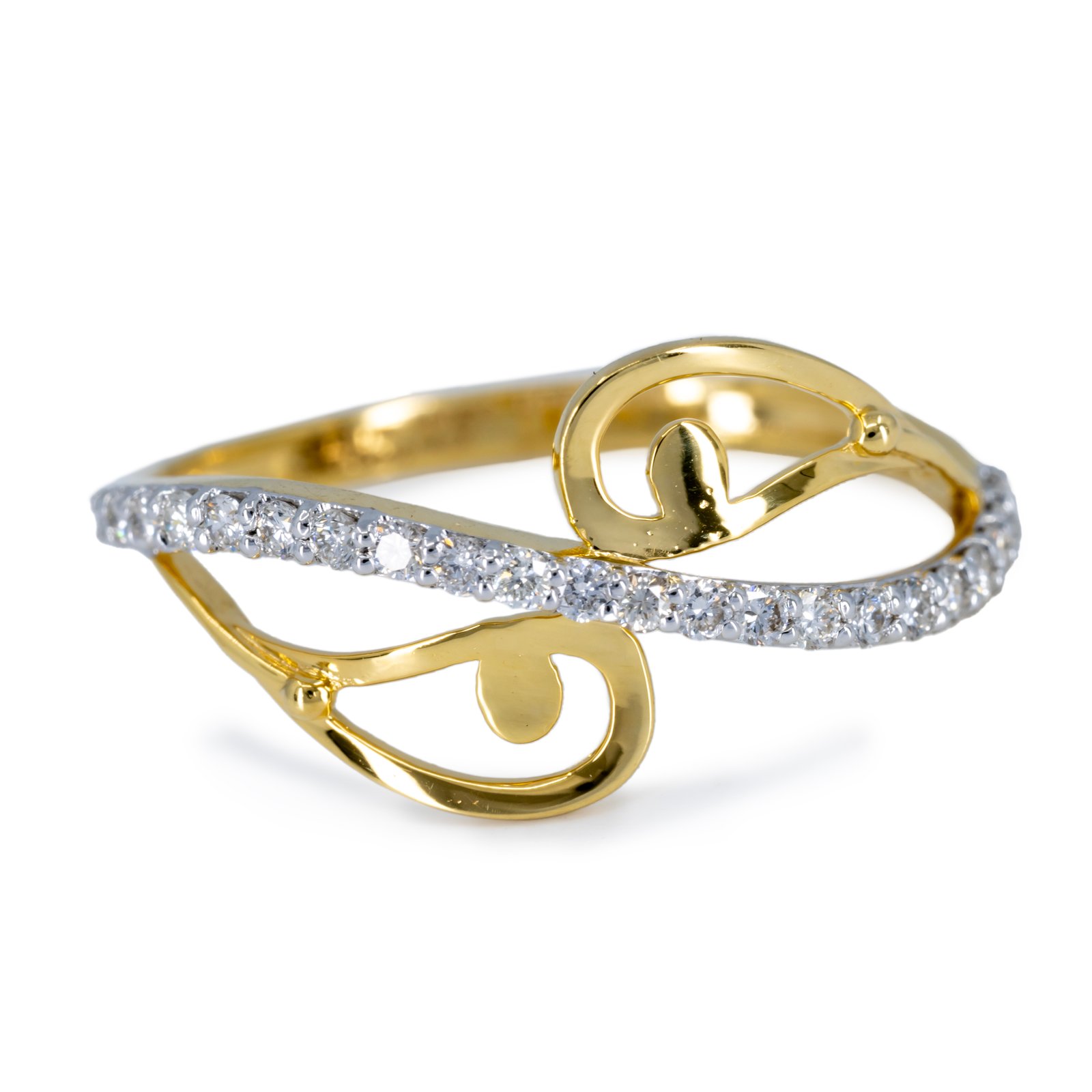 Primary Gold bracelet with pink leaf