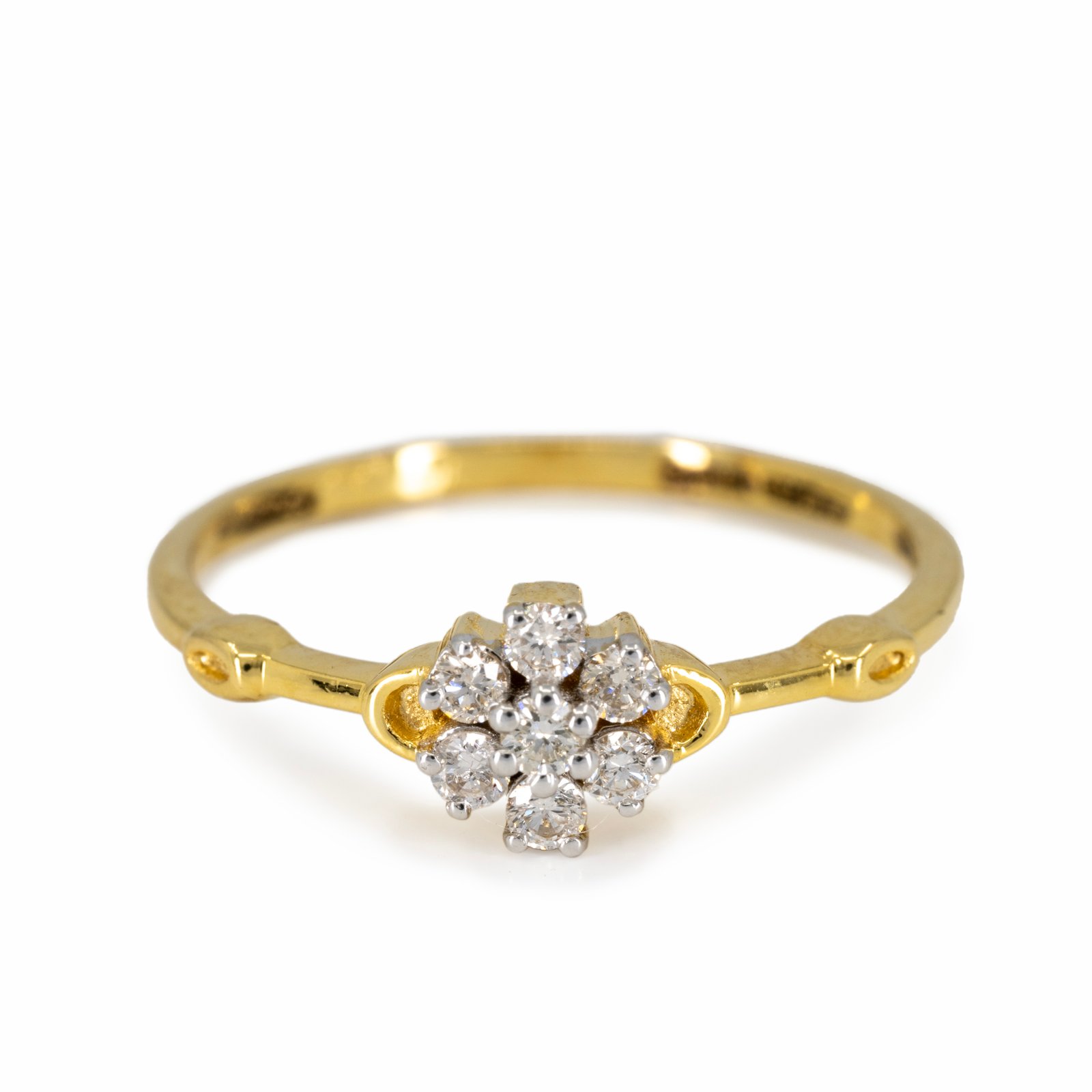 Primary Gold bracelet with pink leaf