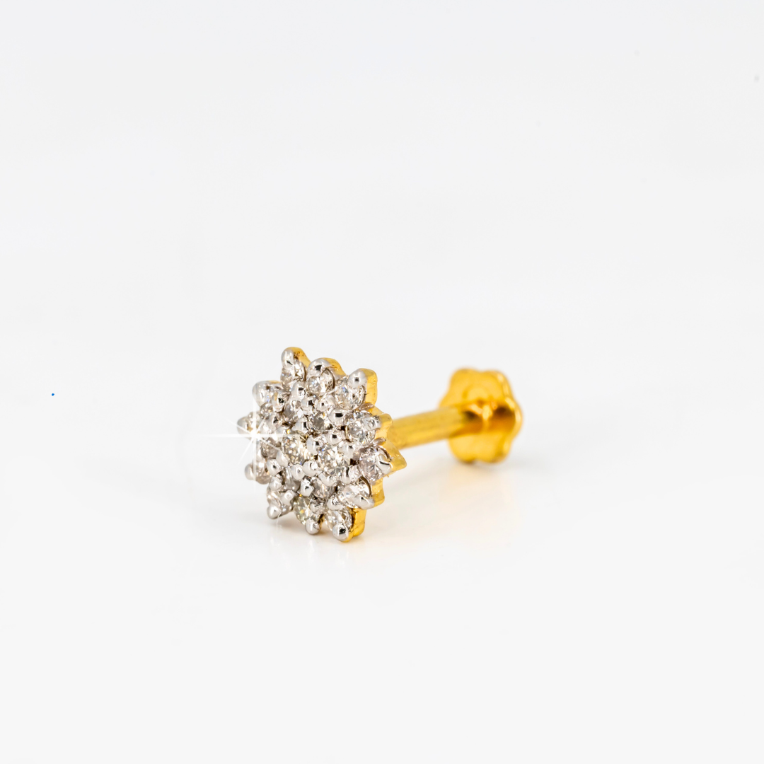 Primary Gold bracelet with pink leaf